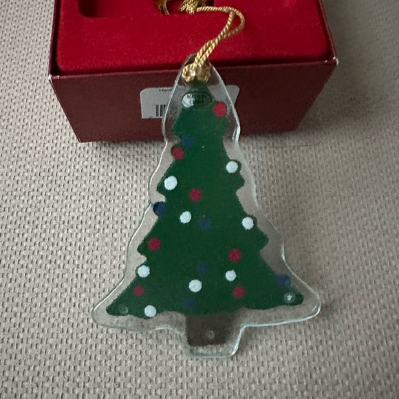 Gorham Tree Cookie Handpainted Crystal Ornament - Picture 2 of 6